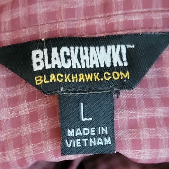 BLACKHAWK! Tactical CCW Shirt Mens Large Red Plaid Long Sleeve Button Up - Picture 12 of 13